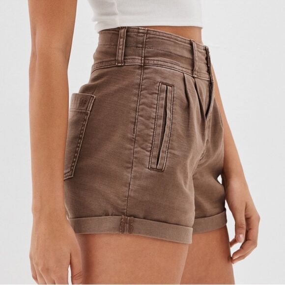 American Eagle Stretch Baggy Mom Short Size 6 - Picture 5 of 10